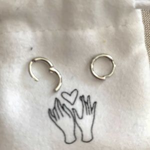 Small hoop earrings